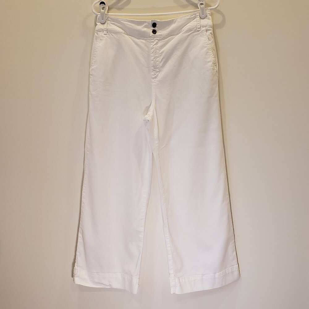 bella dahl Saige Wide Leg Crop White Pant Size 29
